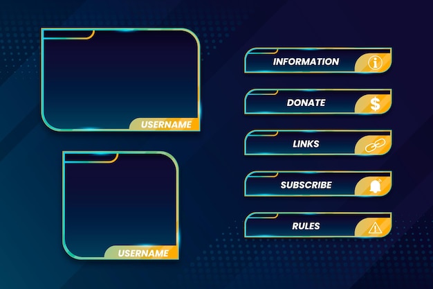 Twitch stream panels