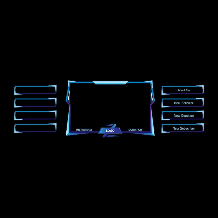 Vector 트위치 유튜브 스트림 오버레이