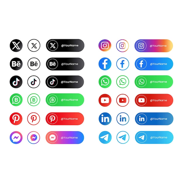 Premium Vector  Twitter change new logo x social media icon set