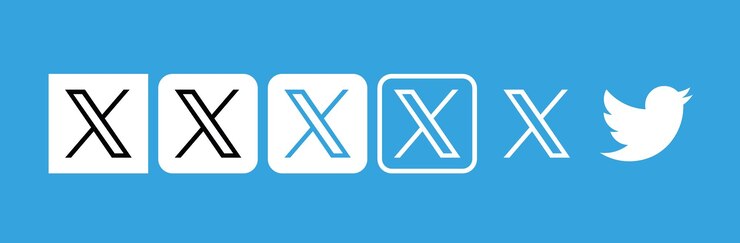 Vector twitter logo flat color x twitter x social network logo rebranding vector icons