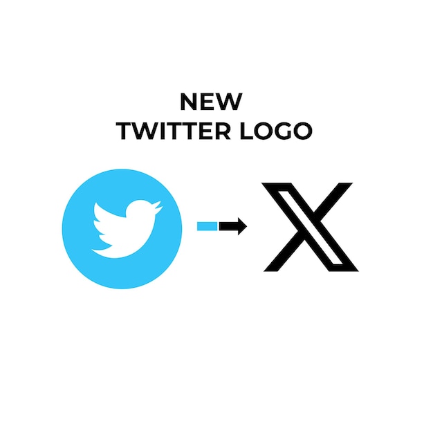 Vettore nuovo logo di twitter twitter x twitter