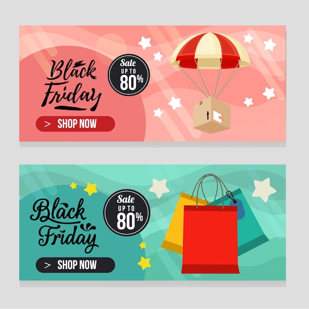 Two banner black friday template