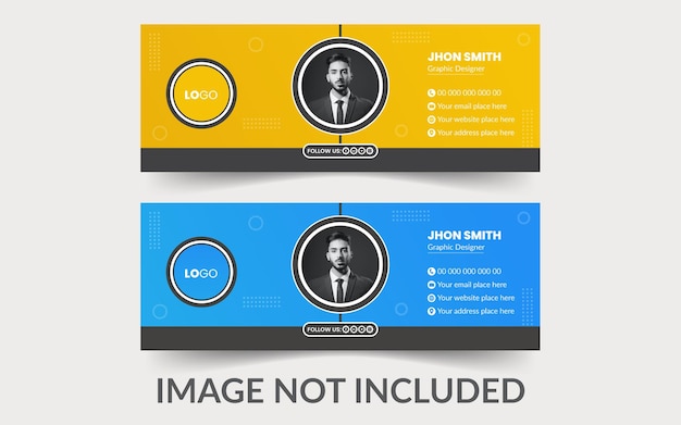 Two banners for a product called image not included