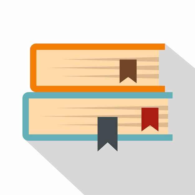 Вектор Икона двух книг плоская иллюстрация двух книг векторная икона для веб-страницы