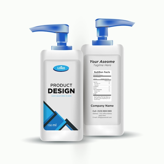 two bottles of the design design design design design for the brand logo