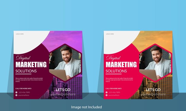 Two brochures for a marketing company