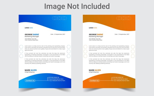 Two business cards for a company called image not included