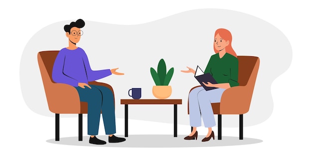 two business professionals discussing strategy in a modern office environment with graphs