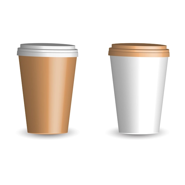 two coffee cups with the top half of them that say'coffee'on it