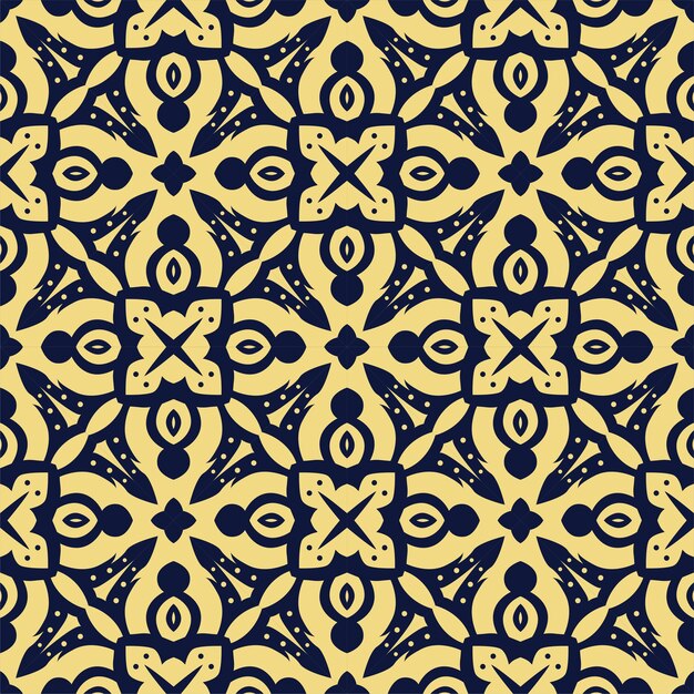 Two colors seamless abstract shape. Simple pattern ornament background