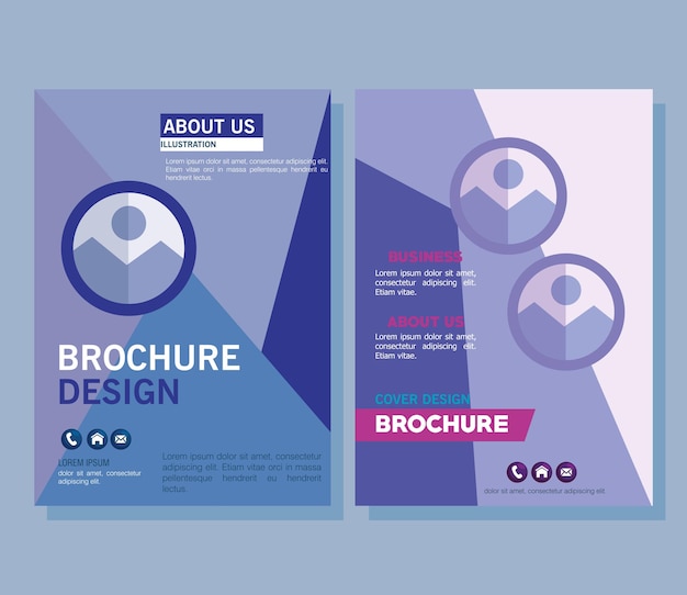 Two corporate brochures