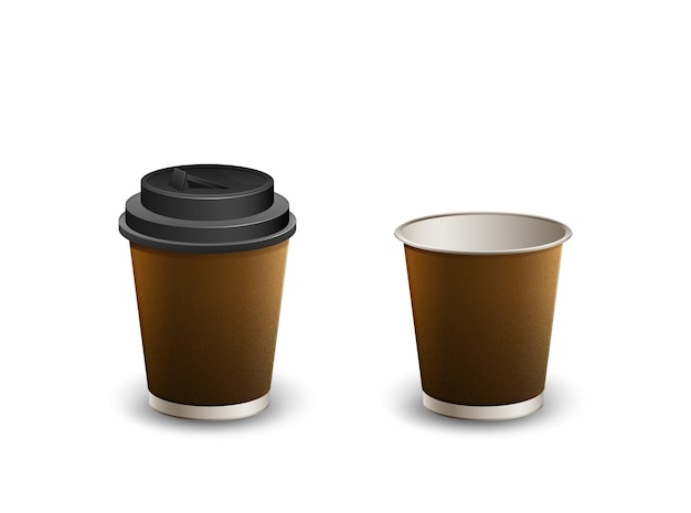 Vector two cups of coffee