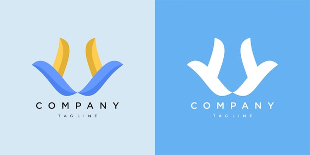 Two doves logo for goods and services company