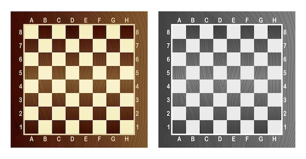 Chessboard background empty chess board Royalty Free Vector