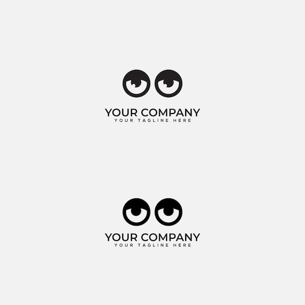 Two Eyes 로고 옵티컬 센터 로고