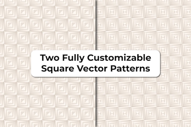 Two fully customizable vector patterns