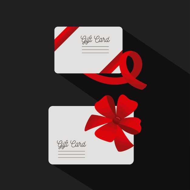 Two gifts cards icons