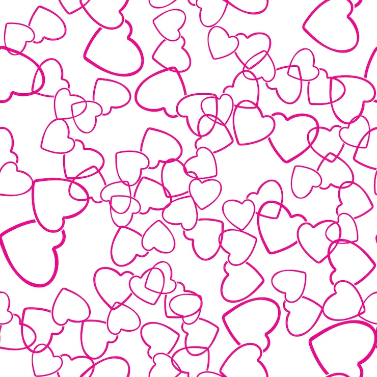 वेक्टर two hearts seamless pattern love wrapping texture