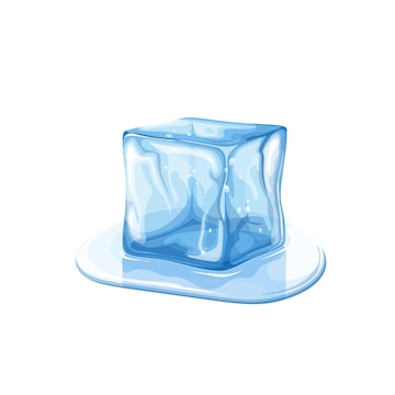 Modestly Priced Premium Premium Vector Two ice cubes in water