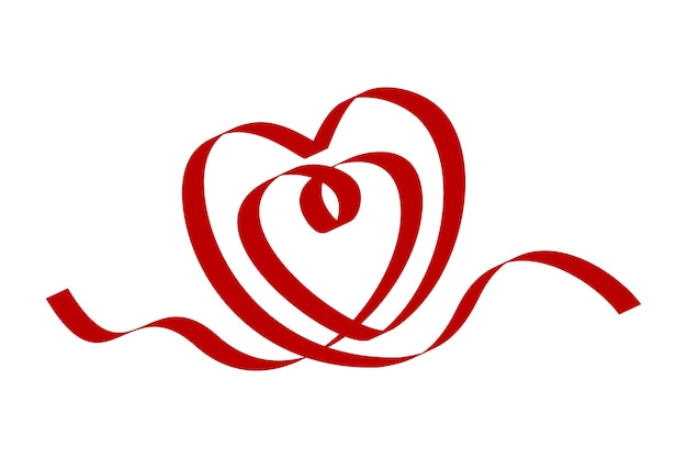 Vector two linked heart couple love symbol