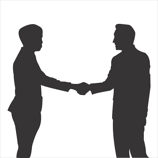 Two men shaking hands, one of which is black and the other is black.