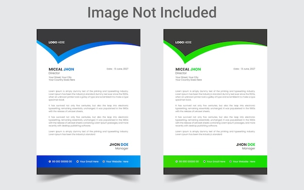 Two pages of a document that says'image not included '