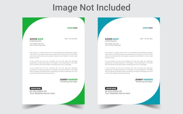 Two pages of a document that says'image not included '