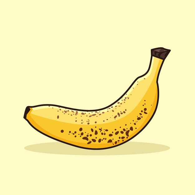 Two pairs of bananas fruit vector illustration