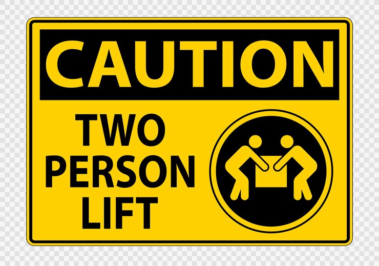 Two person lift Symbol Sign Isolate on transparent BackgroundVector Illustration