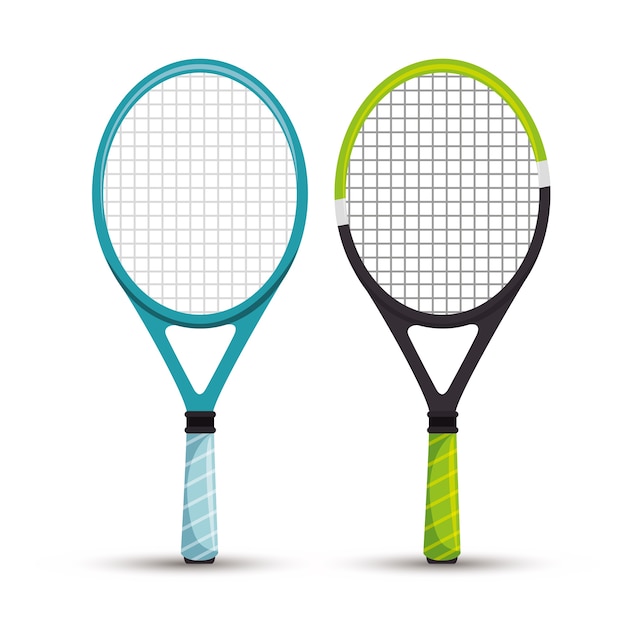 Vector two racket tennis sport graphic vector illustration eps 10