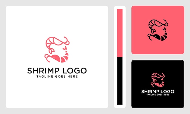 two small shrimp logo