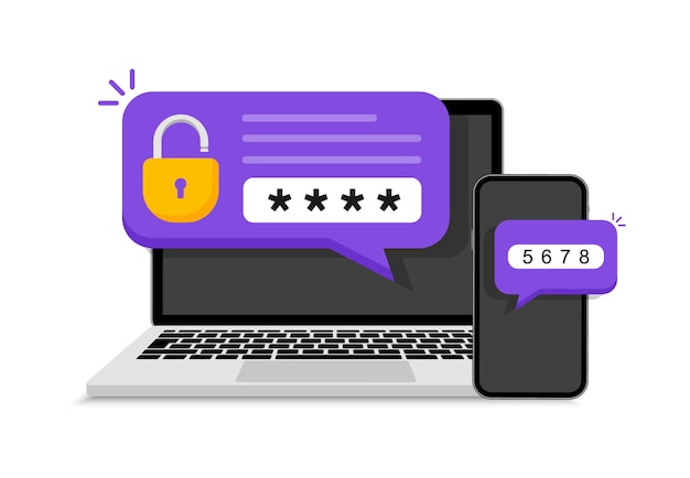Autenticazione in due passaggi messaggio di codice di verifica su smartphone