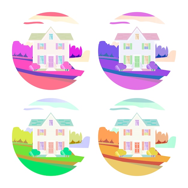 two storey house