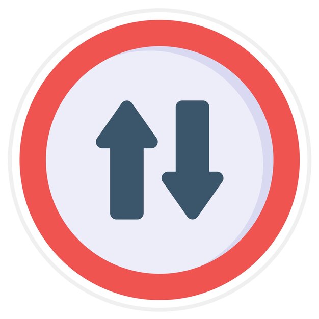 Two Way icon vector image Can be used for Road Signs