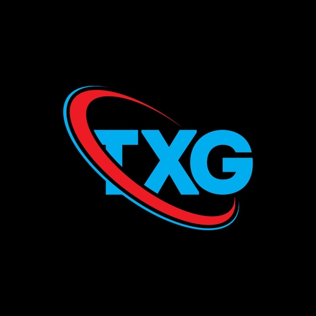 벡터 txg 로고: txg 글자, txg 문자 로고 디자인, txg 이니셜, 서클 및 대문자 모노그램 로고, txg 타이포그래피, 기술 비즈니스 및 부동산 브랜드