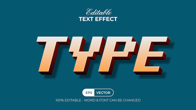 Typ teksteffectstijl Bewerkbaar teksteffect
