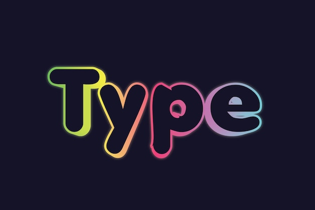 Type-text-style-effect