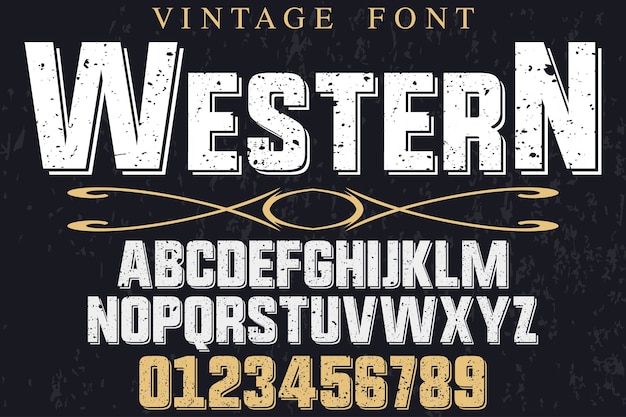 typeface font design western