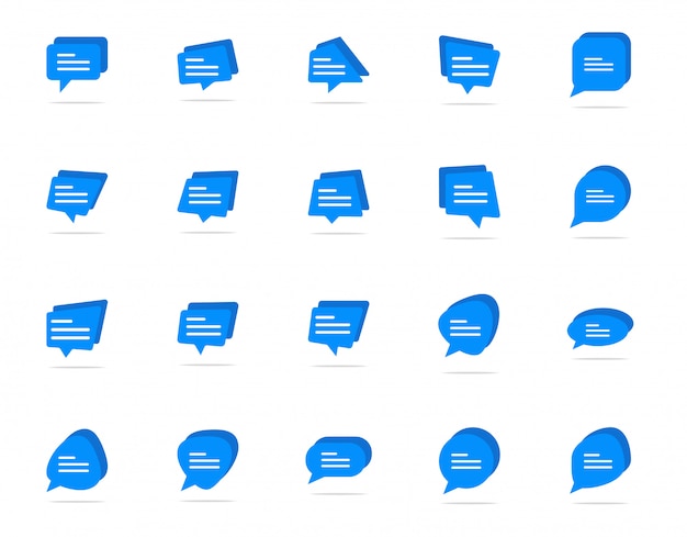 Typen in een chat-bubble-pictogram, symbool voor reactiesymbool