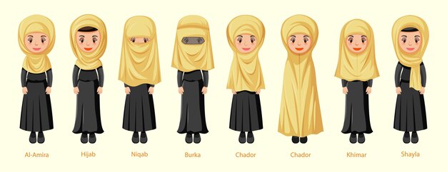 arab niqab wife friends