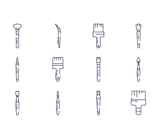 페인팅 및 아트 브러시 세트의 종류
