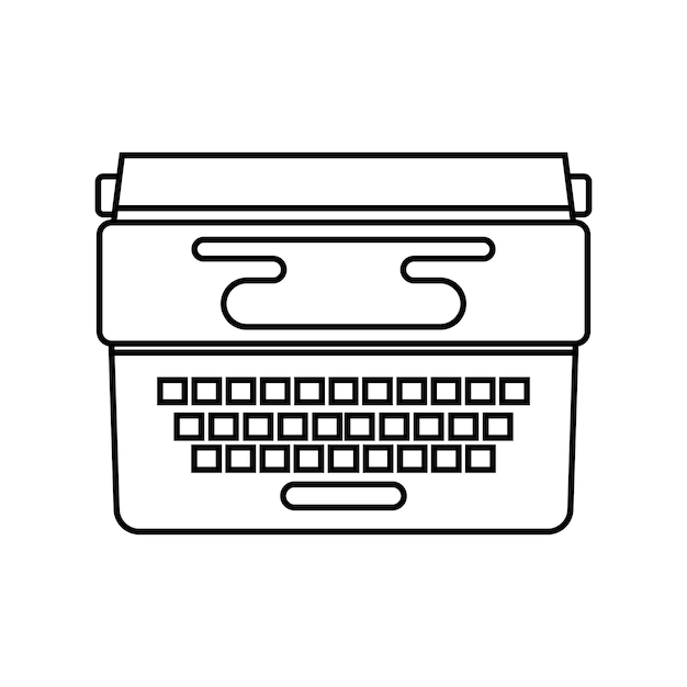 Vector typewriter icon