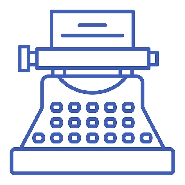 Vector typewriter icon