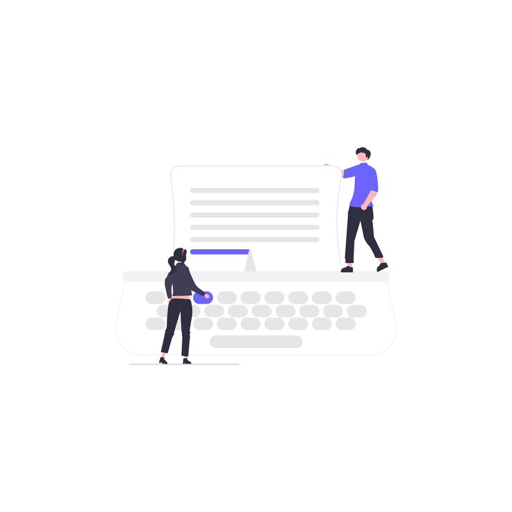 Vector typing flat icon