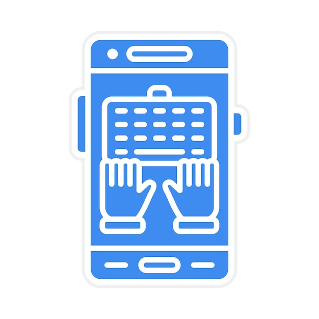 Vector typing icon vector image can be used for mobile app development