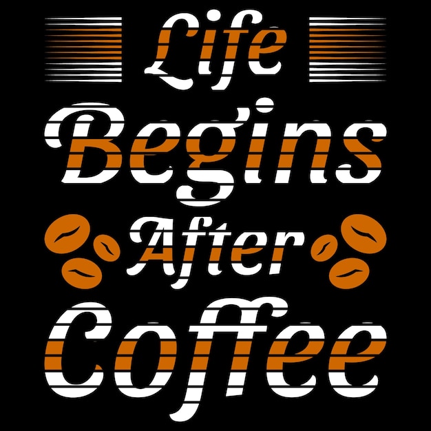 Typografie belettering citaten gezegden over koffie t-shirt ontwerp tempel.