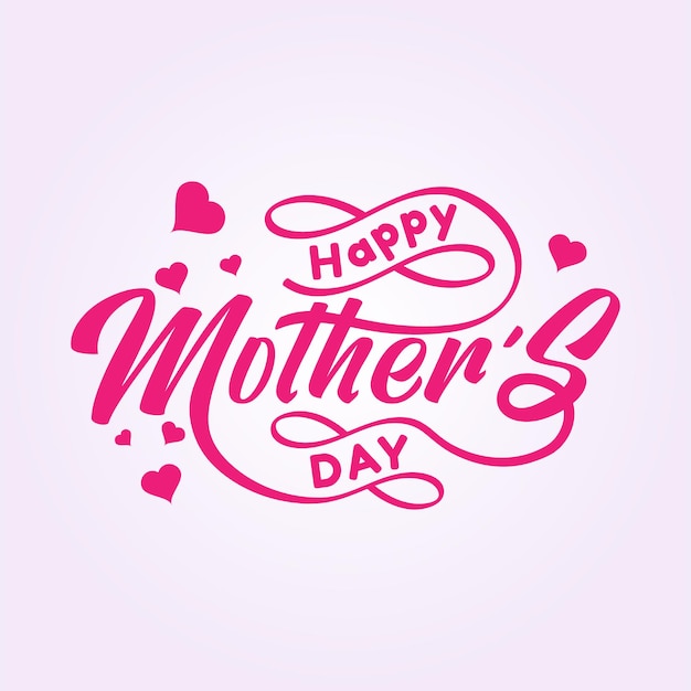 Typografie gelukkige moederdag