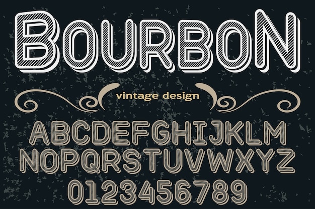 typografie lettertype grafische stijl bourbon