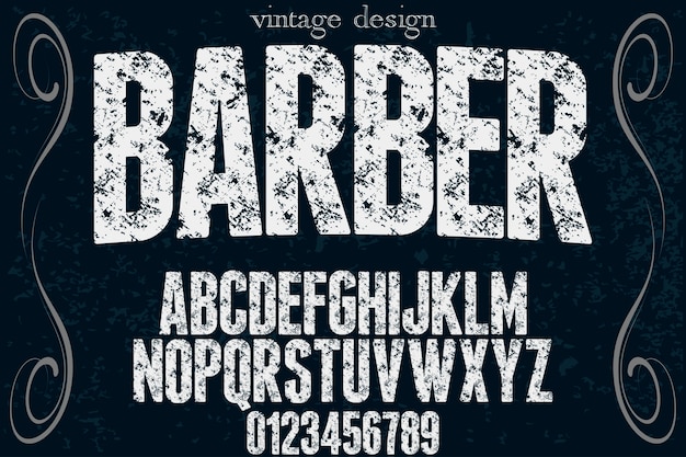 typografie lettertype kapper