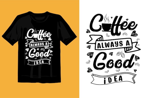 typografie nieuw geweldig premium koffie t-shirtontwerp,